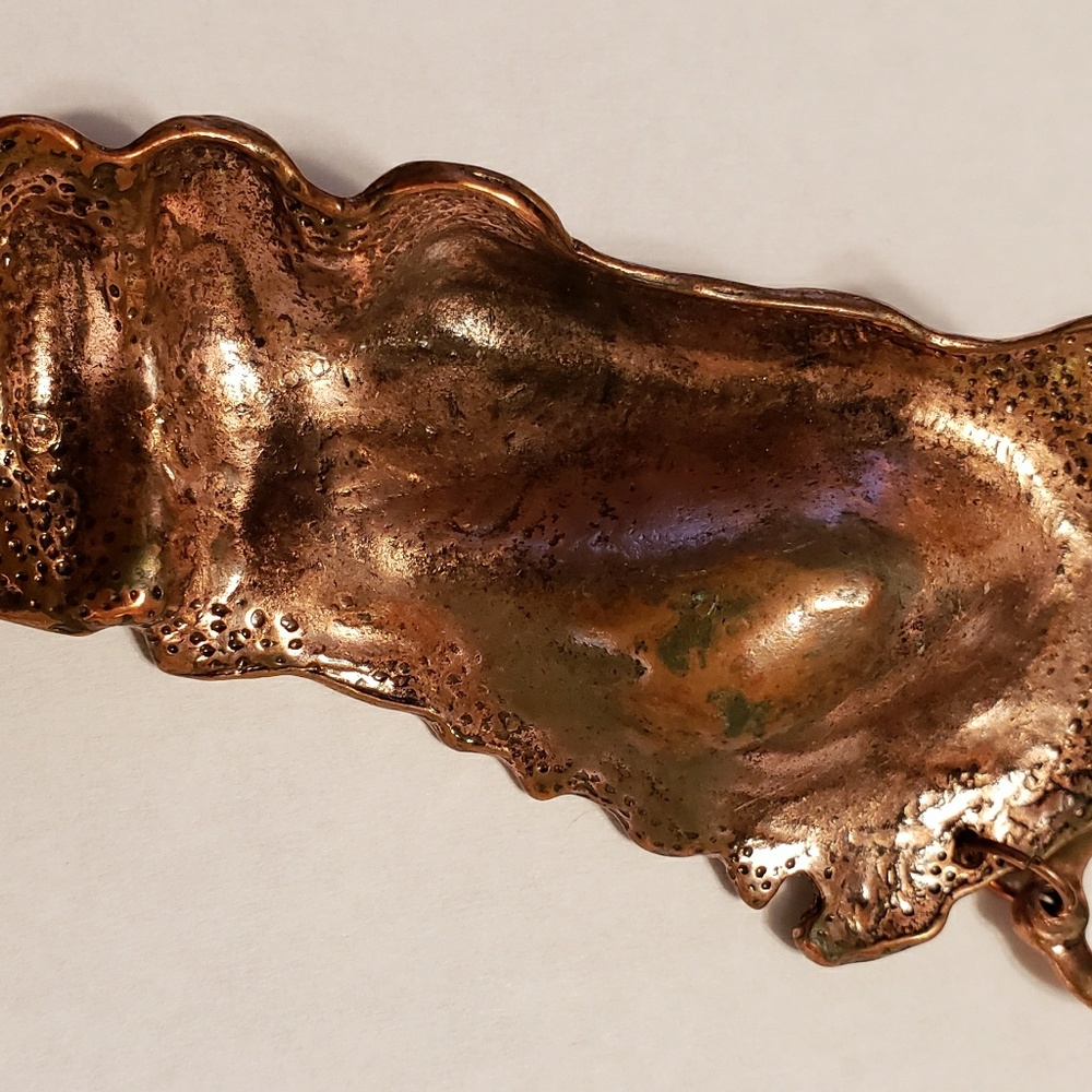 Bronze face necklace - Picture 4 of 7